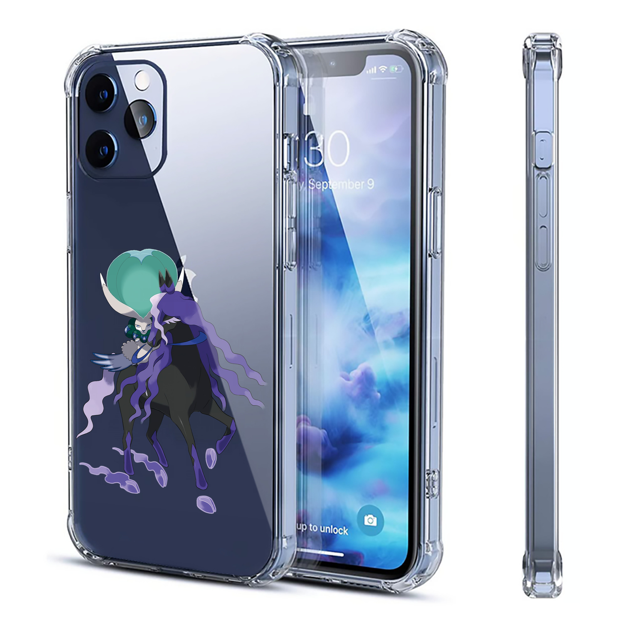 （画像用） ポケットモンスター Pokémon 【iPhone 12シリーズ対応】透明スマホケース（クリアソフトケース）